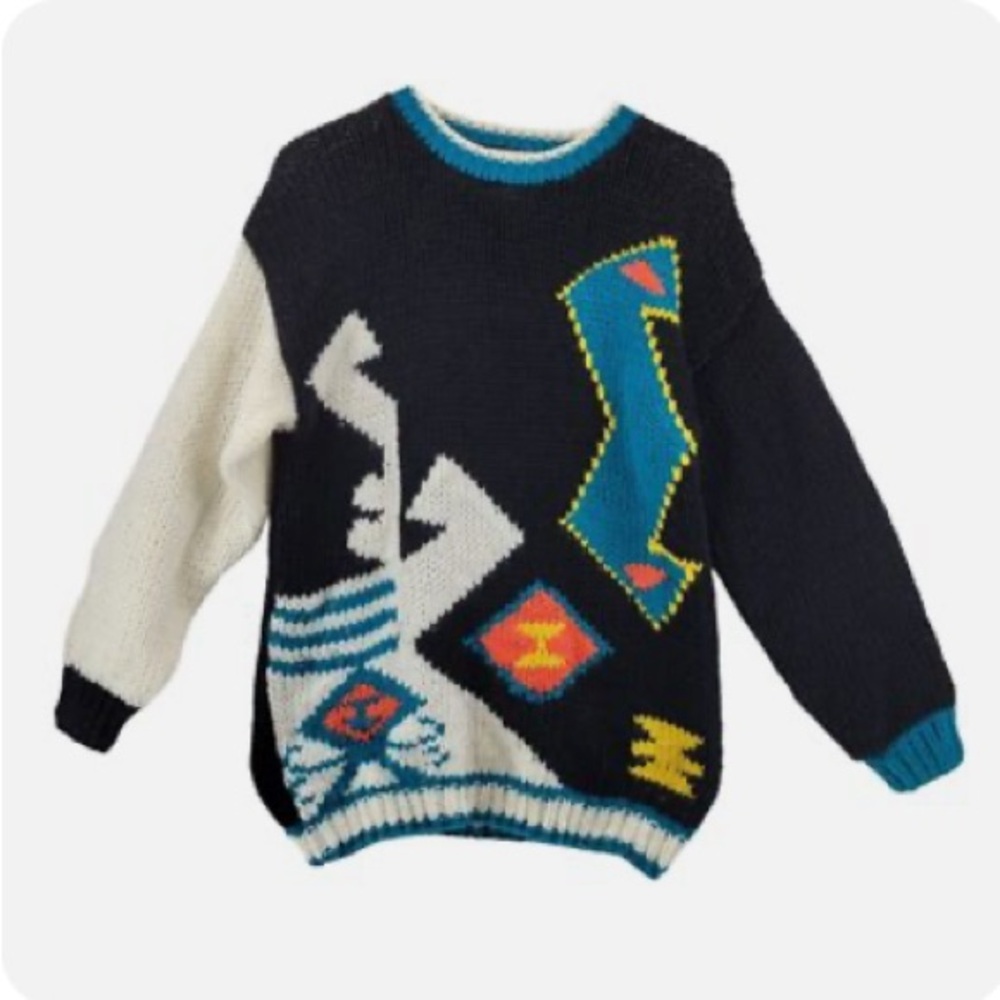 Vintage Geometric Pattern Sweater